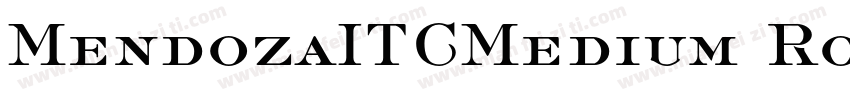 MendozaITCMedium Roman字体转换